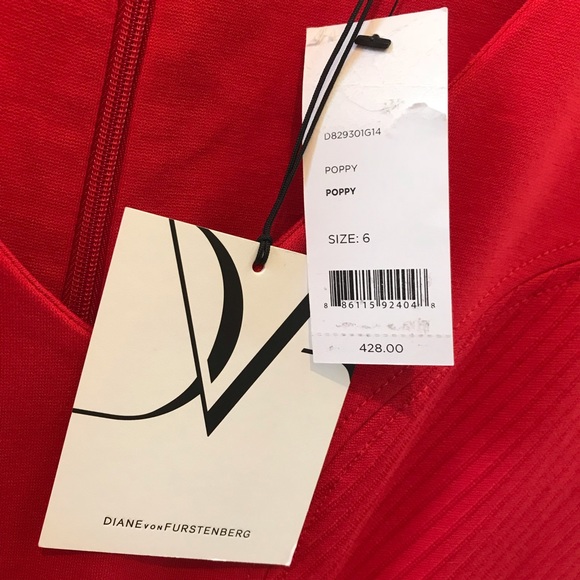 Diane von furstenberg "carla" dress 6 NWT - Picture 4 of 8